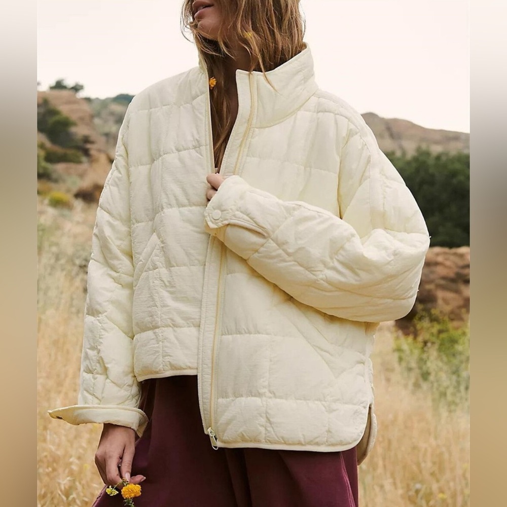 FP Movement by Free People Pippa Packable Puffer Jacket butter yellow - Picture 2 of 8